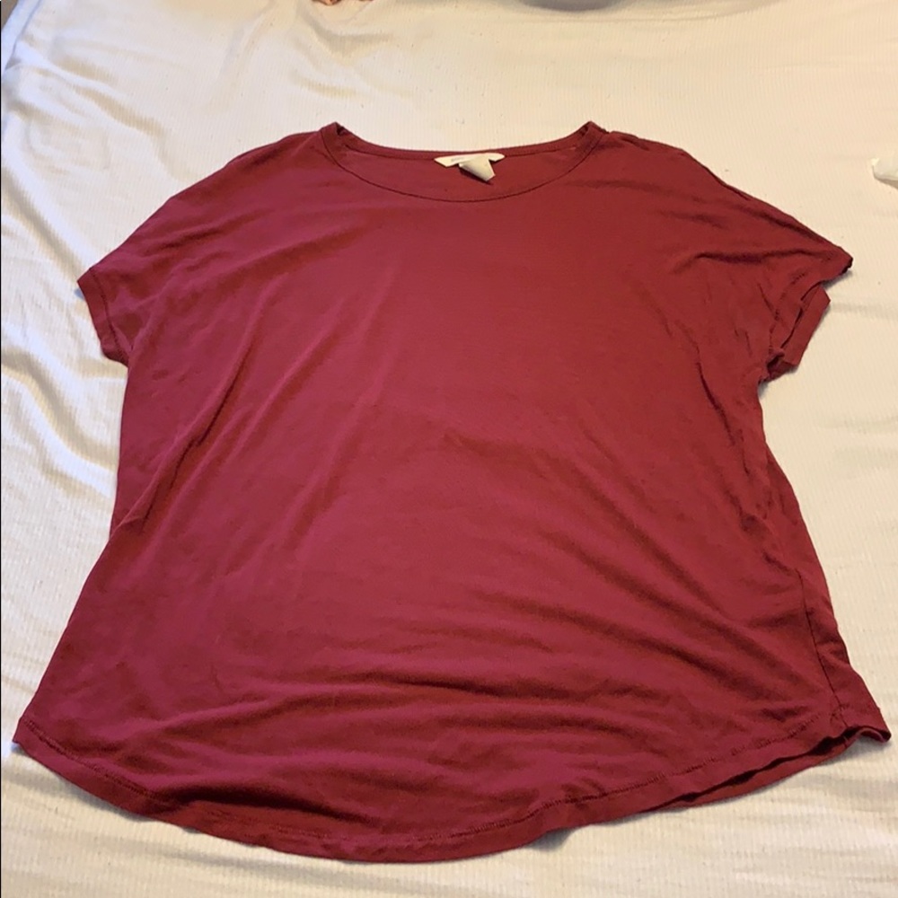 Casual maroon blouse